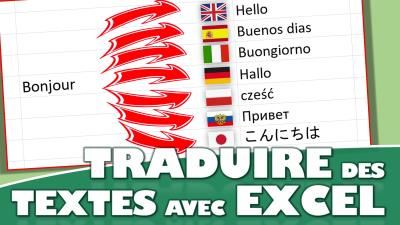 Comment traduire un texte dans toutes les langues en utilisant une fonction Excel