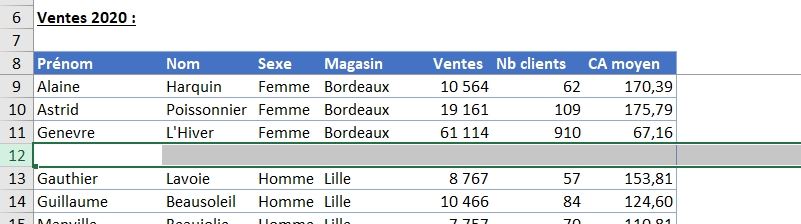 Excel formation - fonction SOUS.TOTAL - 03