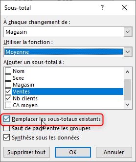 Excel formation - fonction SOUS.TOTAL - 18