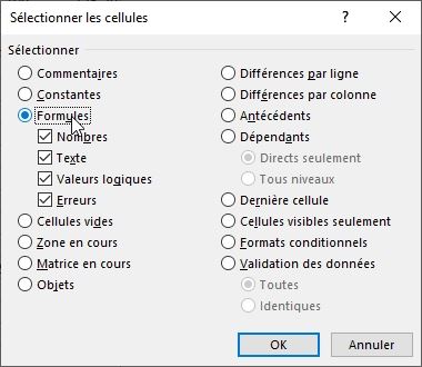 Excel formation - identifier les formules - 07