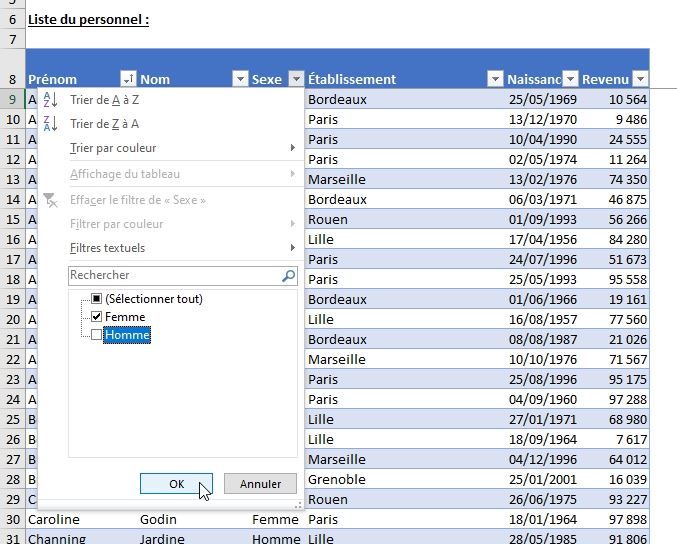 Excel formation - La fonction AGREGAT - 07