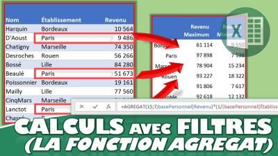 Découvrir la fonction AGREGAT d’Excel pour effectuer des calculs en tenant compte des filtres en place sur Excel