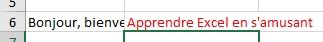 Excel formation - plusieurs lignes dans cellule excel - 02