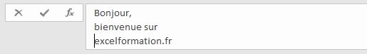 Excel formation - plusieurs lignes dans cellule excel - 12