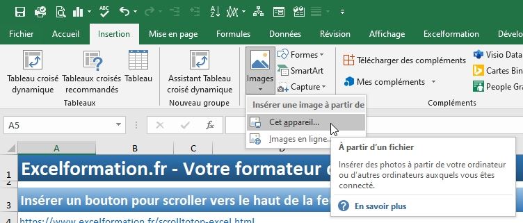 Excel formation - ScrollToTop - 02