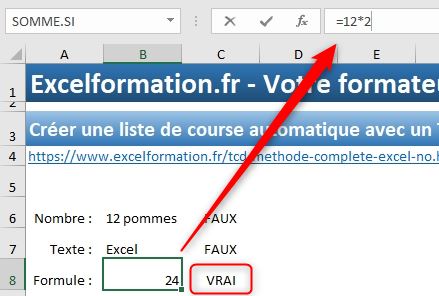 Excel formation - cellule numérique - 06