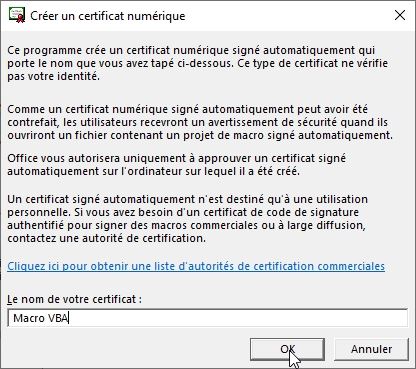 Excel formation - comment signer une macro vba - 05