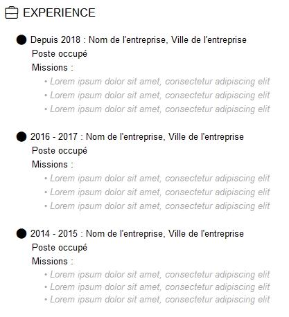 Excel formation - créer un cv moderne - 24