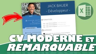 Sortez du lot : comment créer un CV moderne et impactant avec Excel