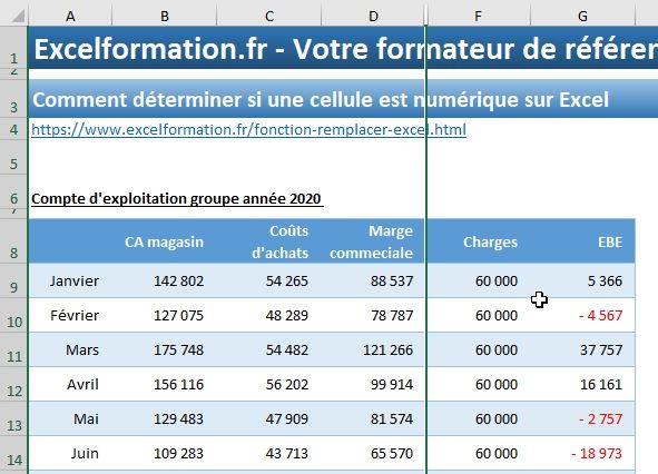 Excel formation - masquer des formules et données dans excel - 04