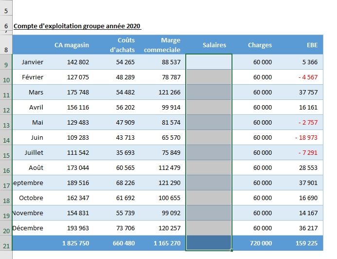 Excel formation - masquer des formules et données dans excel - 08