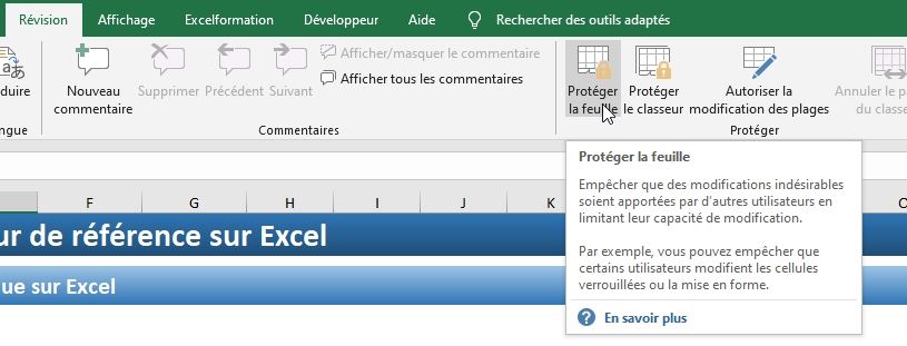 Excel formation - masquer des formules et données dans excel - 11