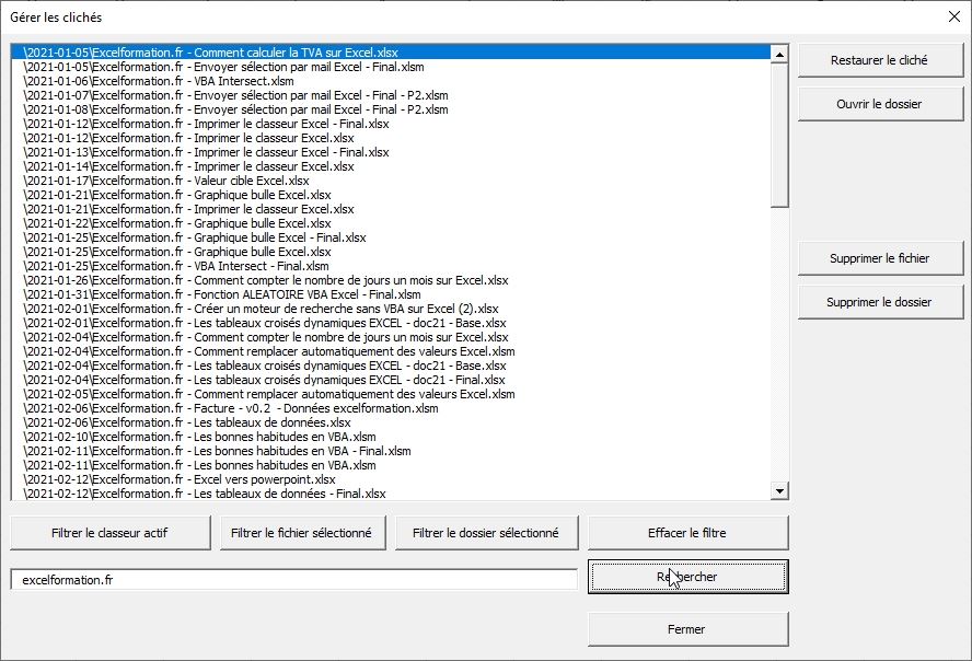 Excel formation - page vente saveMyFiles - 05