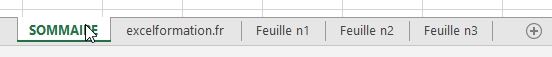 Excel formation - Sommaire automatique - 01