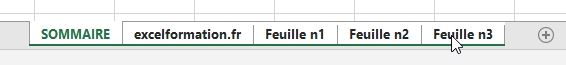 Excel formation - Sommaire automatique - 02