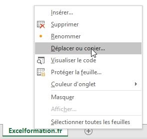 Excel formation - exporter feuille - 01