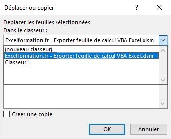 Excel formation - exporter feuille - 02