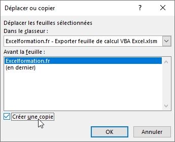 Excel formation - exporter feuille - 03