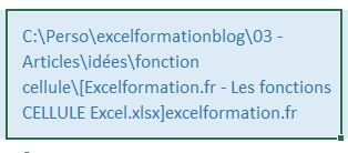Excel formation - fonction cellule - 05