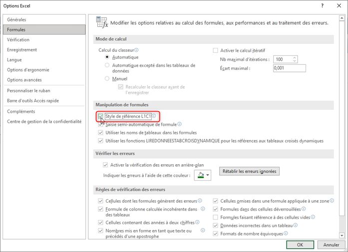 Excel formation - fonction informations - 08