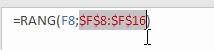 Excel formation - fonction rang - 03
