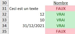 Excel formation - les tests de cellules - 13