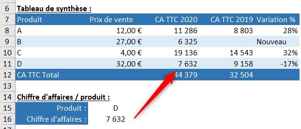 Excel formation - fonction sierreur - 04