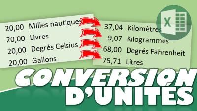 Comment convertir des unités de mesure sur Excel ? La fonction CONVERT()