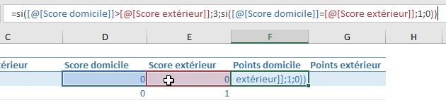 Excel formation - classement football - 04