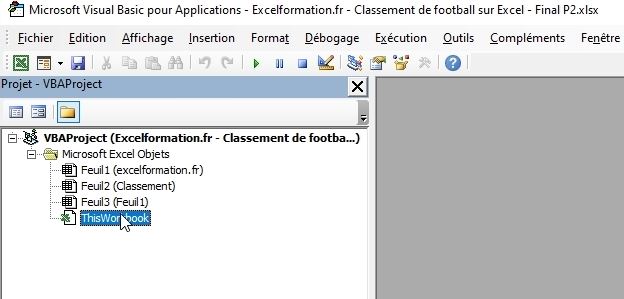 Excel formation - classement football - 41