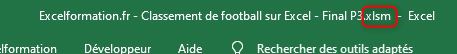 Excel formation - classement football - 47