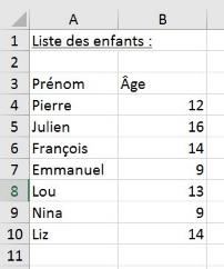 Excel formation - fonction SI - 05