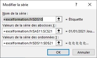 Excel formation - frise chronologique Excel - 09