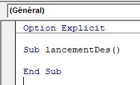 Excel formation - lancer les dès sur Excel - 04