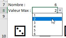 Excel formation - lancer les dès sur Excel - 13