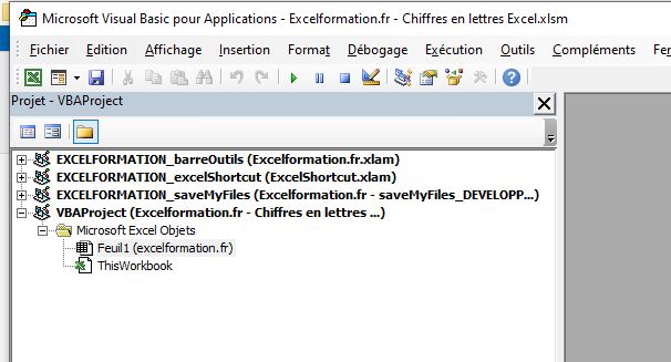 Excel formation - chiffres en lettres - 01