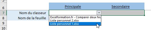 Excel formation - comparer deux feuilles de calcul - 07