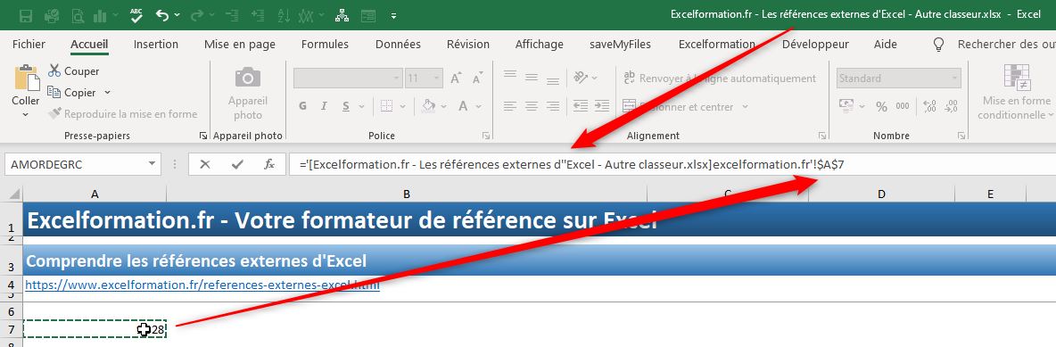 Excel formation - references externes - 04