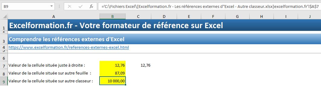 Excel formation - references externes - 06