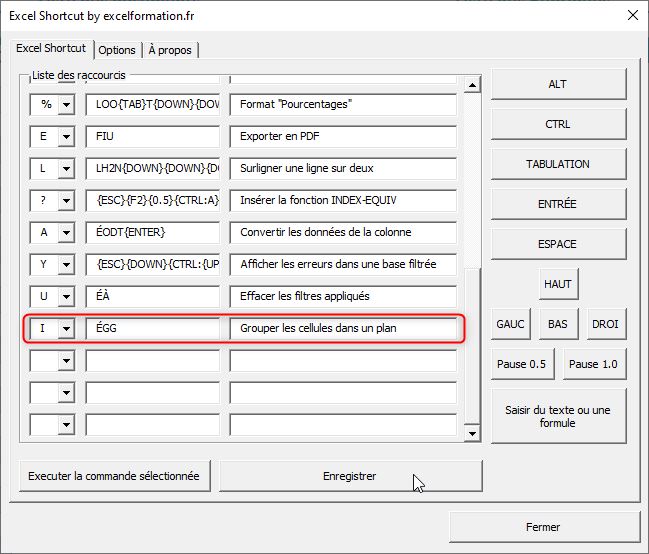 Excel formation - excelShortcut - 02