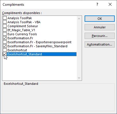 Excel formation - excelShortcut - 05