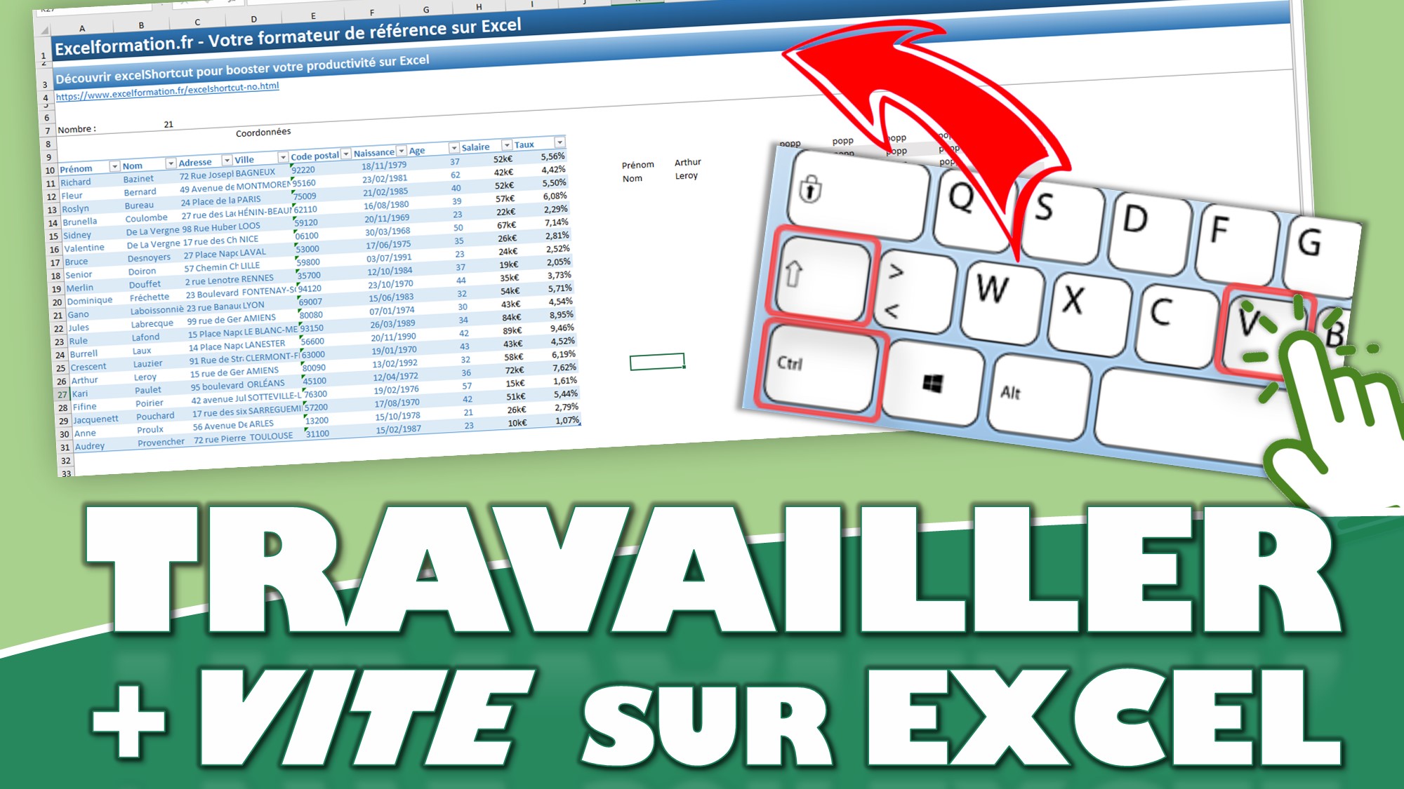 Comment travailler beaucoup plus rapidement sur Excel ?