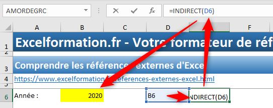 Excel formation - Référence dynamique - 02