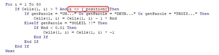 Excel formation - Squid game - 1 2 3 soleil p2 - 10