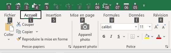 Excel formation - créer raccourcis - 02