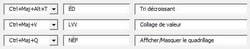 Excel formation - créer raccourcis - 06