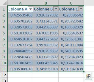 Excel formation - créer raccourcis - 14