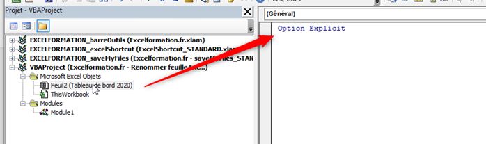 Excel formation - renommer feuille - 11