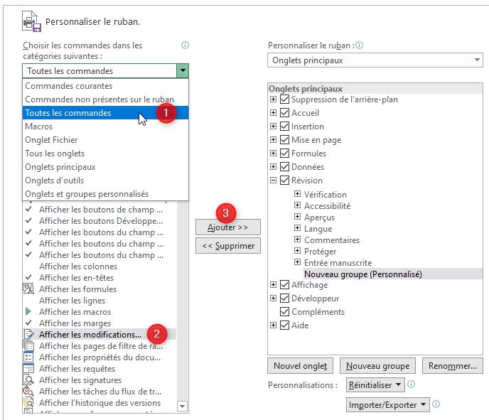 Excel formation - suivre les modifications fichier - 03