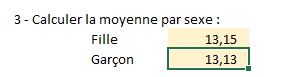 Excel formation - Calcul de moyenne - 06